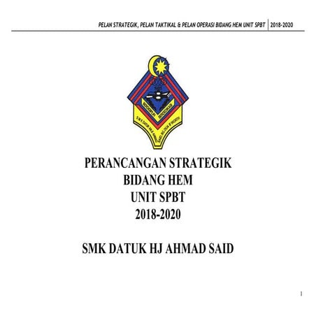 Analisis swot & cover & penilaian unit spbt 2018 2020 | DOC