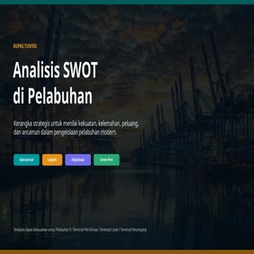 Comprehensive SWOT Analysis and Strategic Planning for Modern Port ...