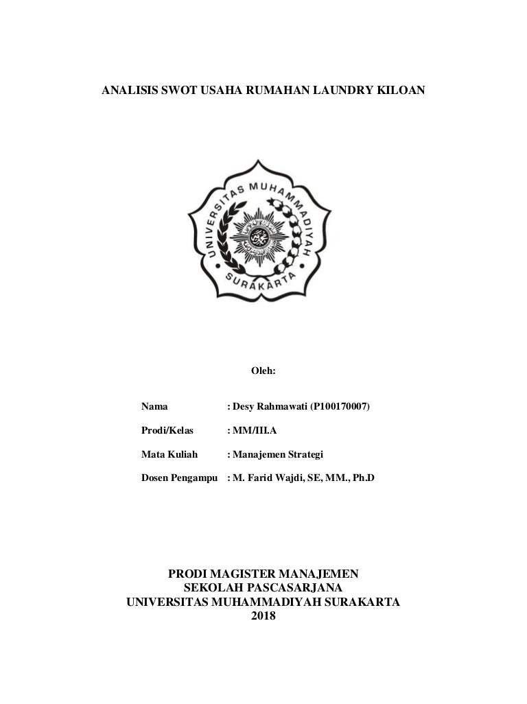 Analisis Swot Usaha Rumahan Laundry