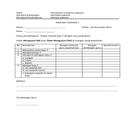 Analisis tugasan 1 | DOCX