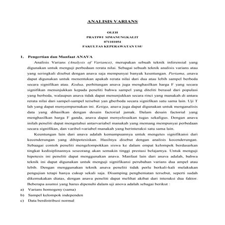 Analisis varians