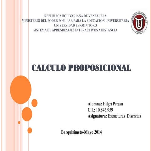 Analisis y desarrollo de las proposiciones