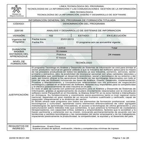 Analisis y desarrollo de sistemas de informacion