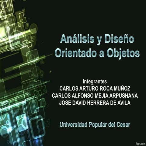 Analisis y diseño orientado a objetos | PPTX