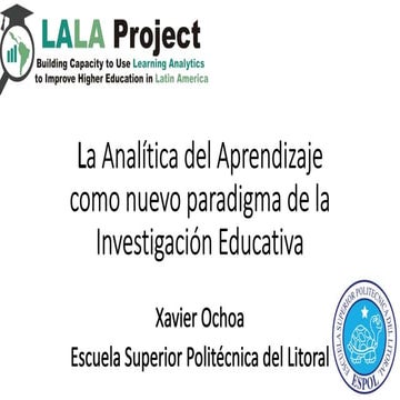 Analítica del Aprendizaje como Nuevo Paradigma de la Investigación Educativa