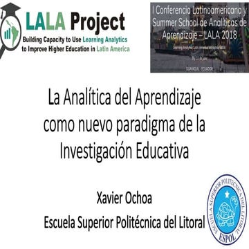 Analiticas de Aprendizaje: Nuevo paradigma en la investigación educativa
