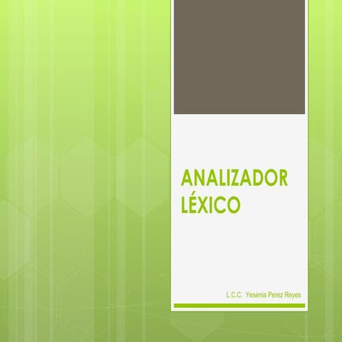 Analizador léxico