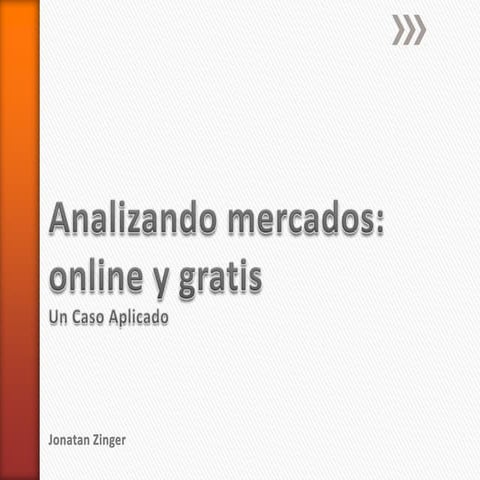 Patio Mundo - Un caso aplicado de análisis de mercados online 