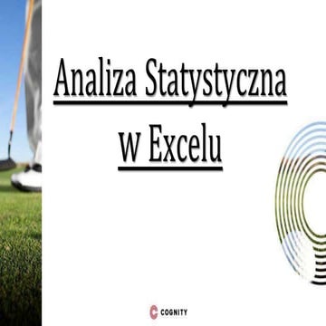 Szkolenie Excel - Analiza Statystyczna w Cognity 