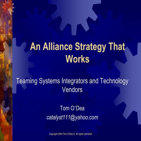 An Alliance Strategy That Works