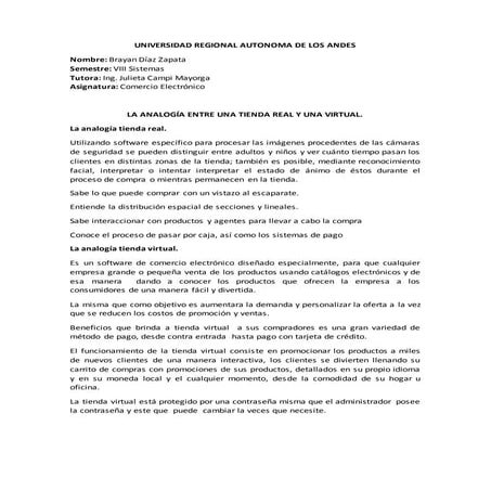 Analogaentreunatiendarealyunatiendavirtual 151217160357