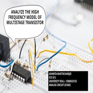 analog circuit presentation of multistage transistor