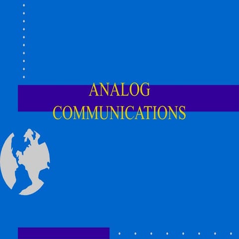 Analog communicationintroduction
