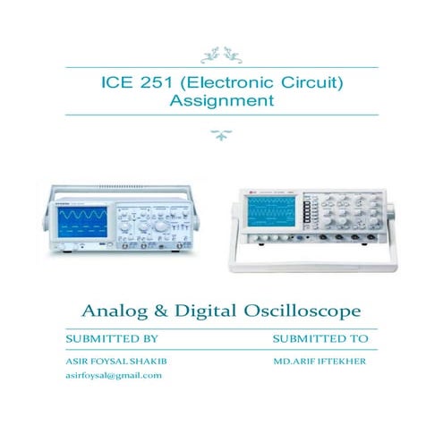 Analog & digital oscilloscope