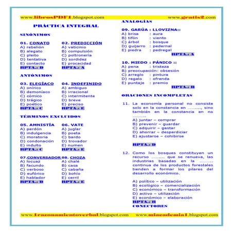Analogias  ejercicios resueltos