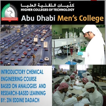 INTRODUCTORY CHEMICAL ENGINEERING COURSE BASED ON ANALOGIES  AND 