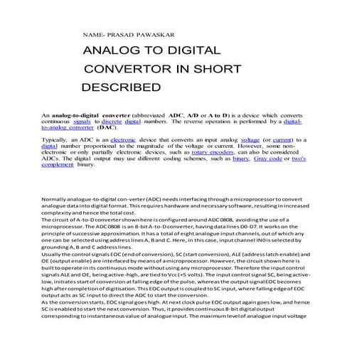 A TO D CONVERTER