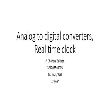 Comprehensive Overview of Analog to Digital Converters and Real-Time ...