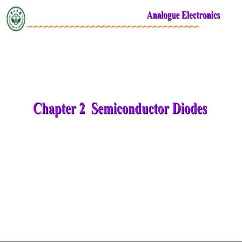 Analogue Electronics-Chapter two intro.ppt