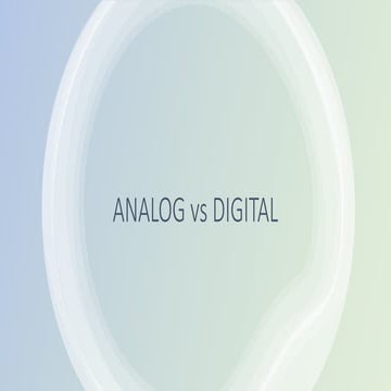 perbedaan antara sinyal analog dan sinyal digital
