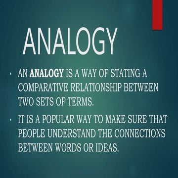 Supply other words or expressions that complete an analogy