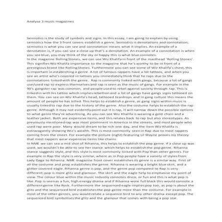 Analyse 3 music magazines