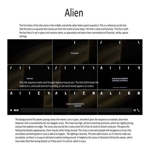 Analyse opening sequences 2