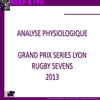 Analyse physiologique rugby sevens ...