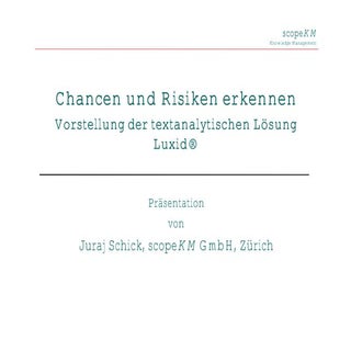 scopeKM: Chancen und Risiken erkenn...