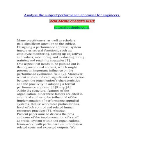 Analyse the subject/tutorialoutlet 