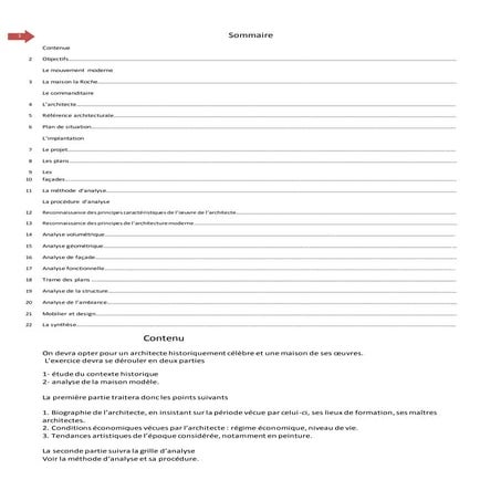 Analyse villa la roche