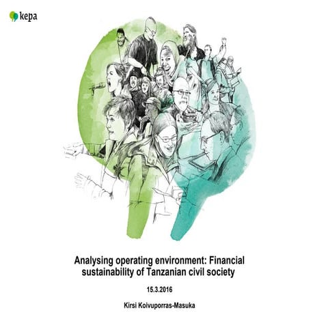 Analysing operational environment: Financial sustainability of Tanzanian civi...