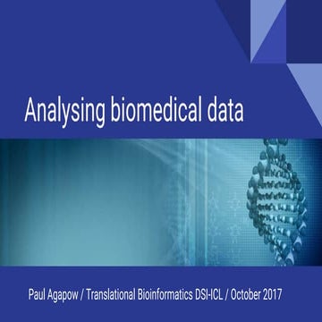Analysing biomedical data (ers  october 2017)