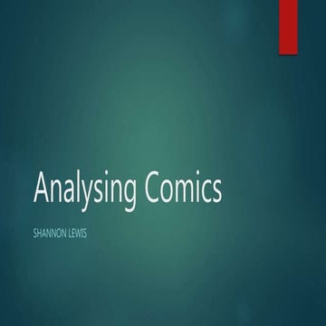 Analysing comics