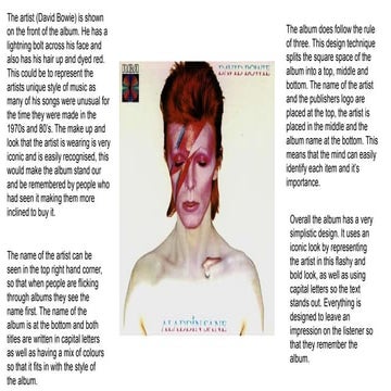 Analysing Aladdin Sane 