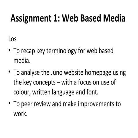 Analysing media texts | PPTX