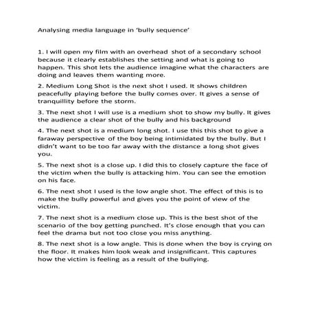 Analysing media language 