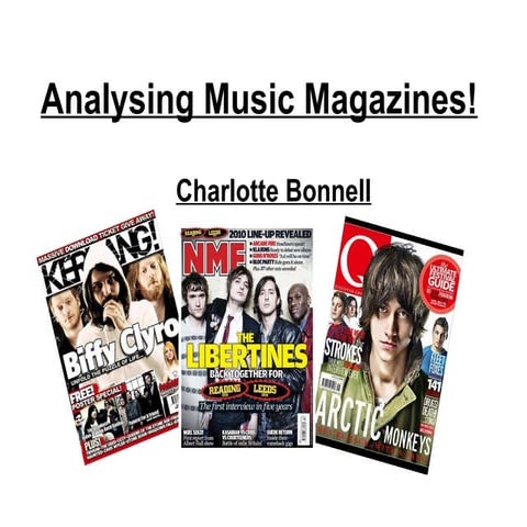 Music Magazine Front Cover | DOCX