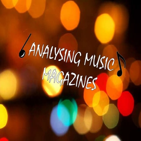 Analysing music magazines