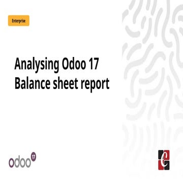 Analysing Odoo 17 Balance sheet report - Odoo Slides