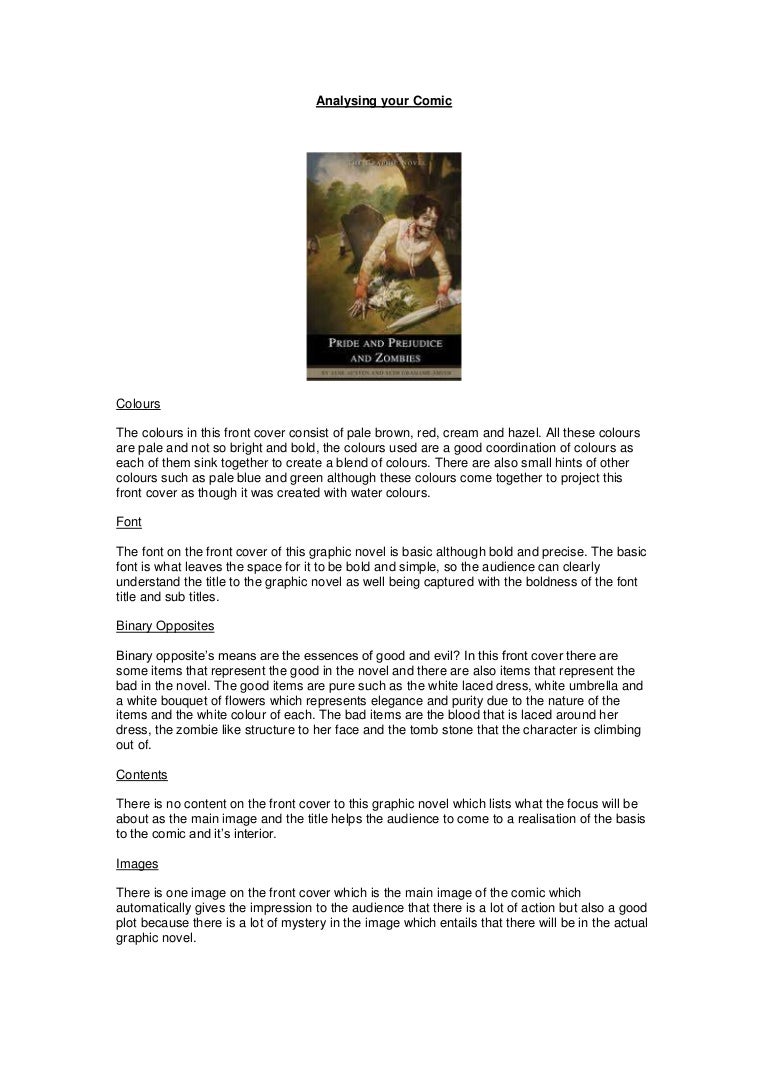 Comic strip analysis essay picture