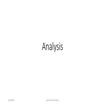 Analysis