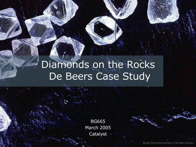 analysis of debeers