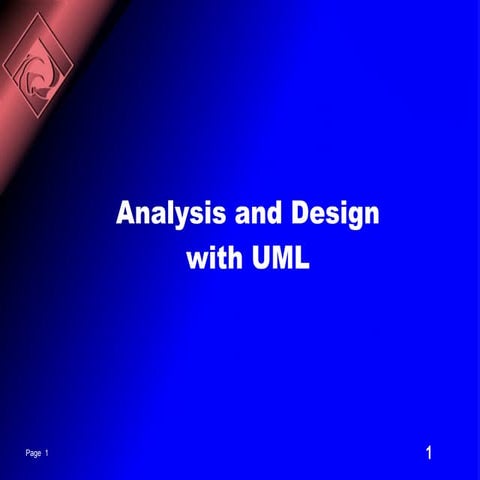 Analysis and design of entreprise with uml