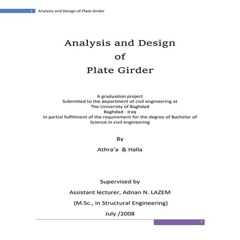 Analysis and Design of Plate Girder Bridges_.docx