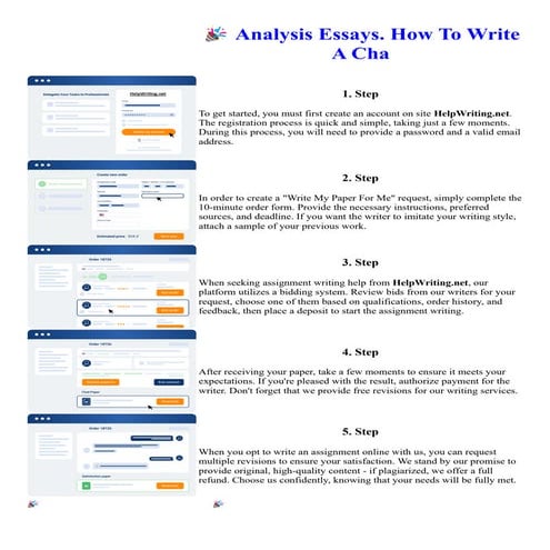 Analysis Essays. How To Write A Cha