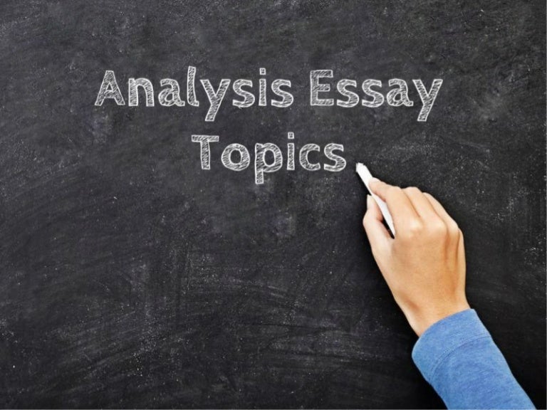 Subject analysis essay