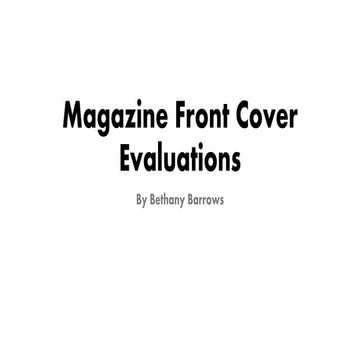 Analysisi of magaixzne