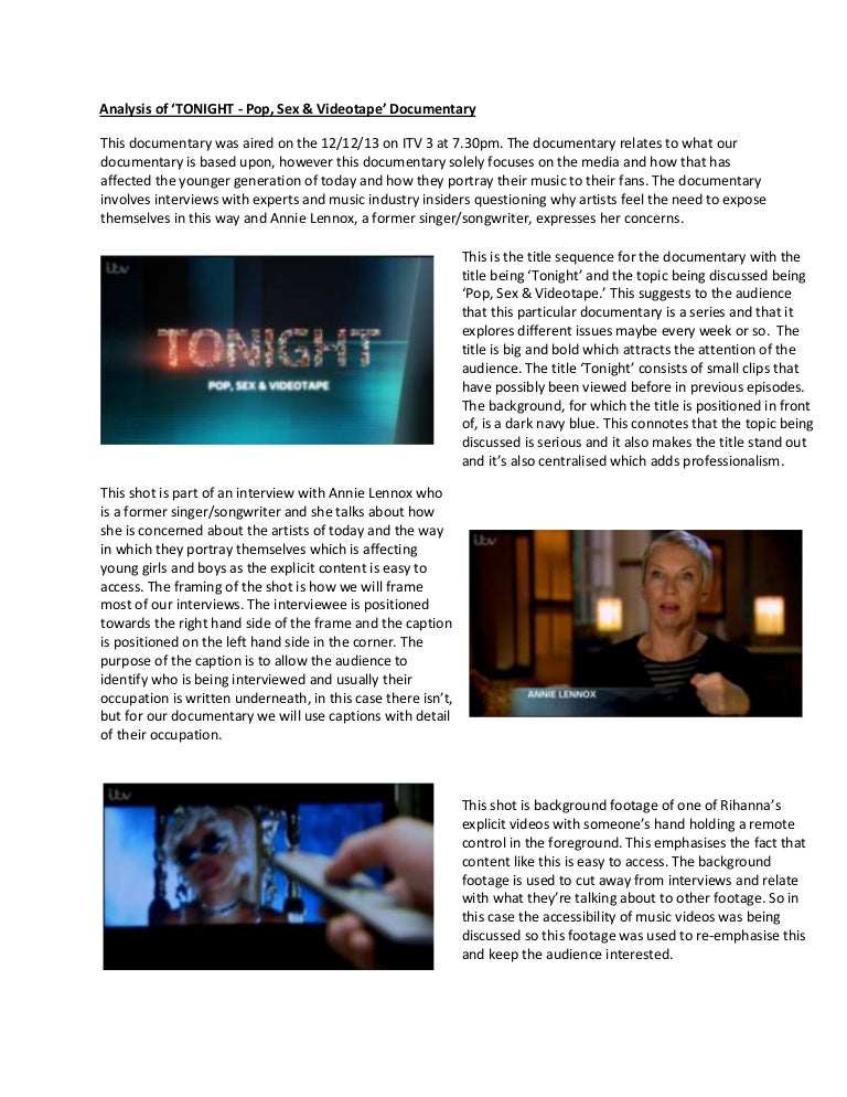 Analysis Of Documentary Analysis Of Documentary