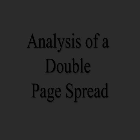 Analysis of a double